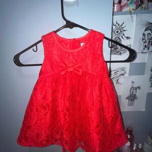 Red Lace Kids Dress